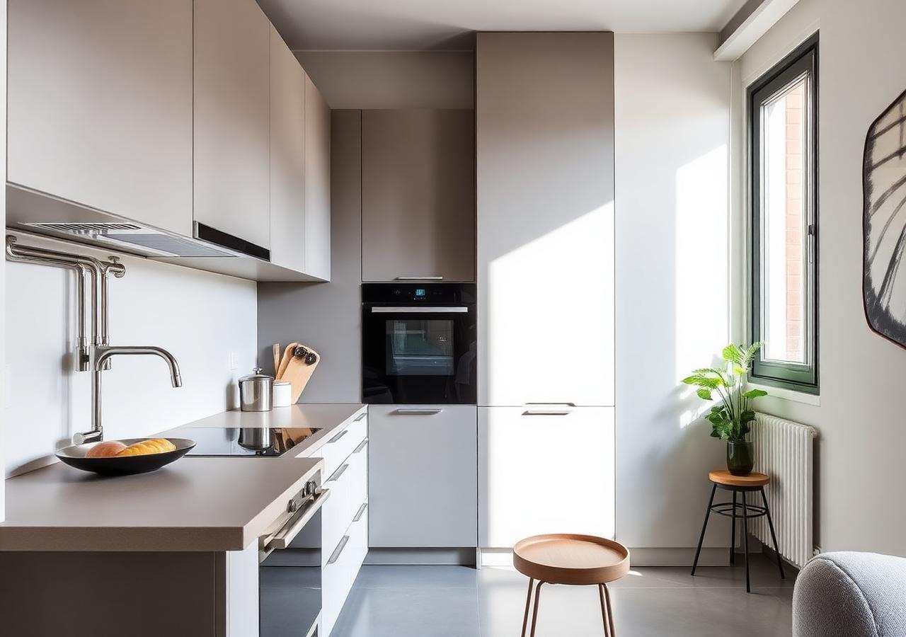 Modern kitchen with breakfast bar